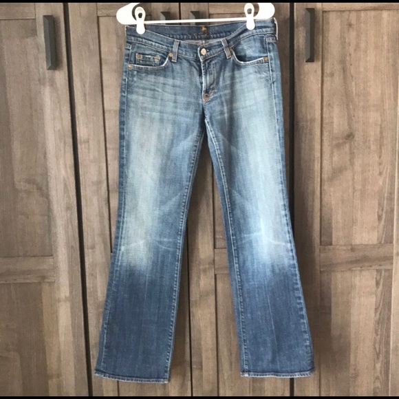 7 For All Mankind Denim - 7 for all mankind bootcut blue jeans